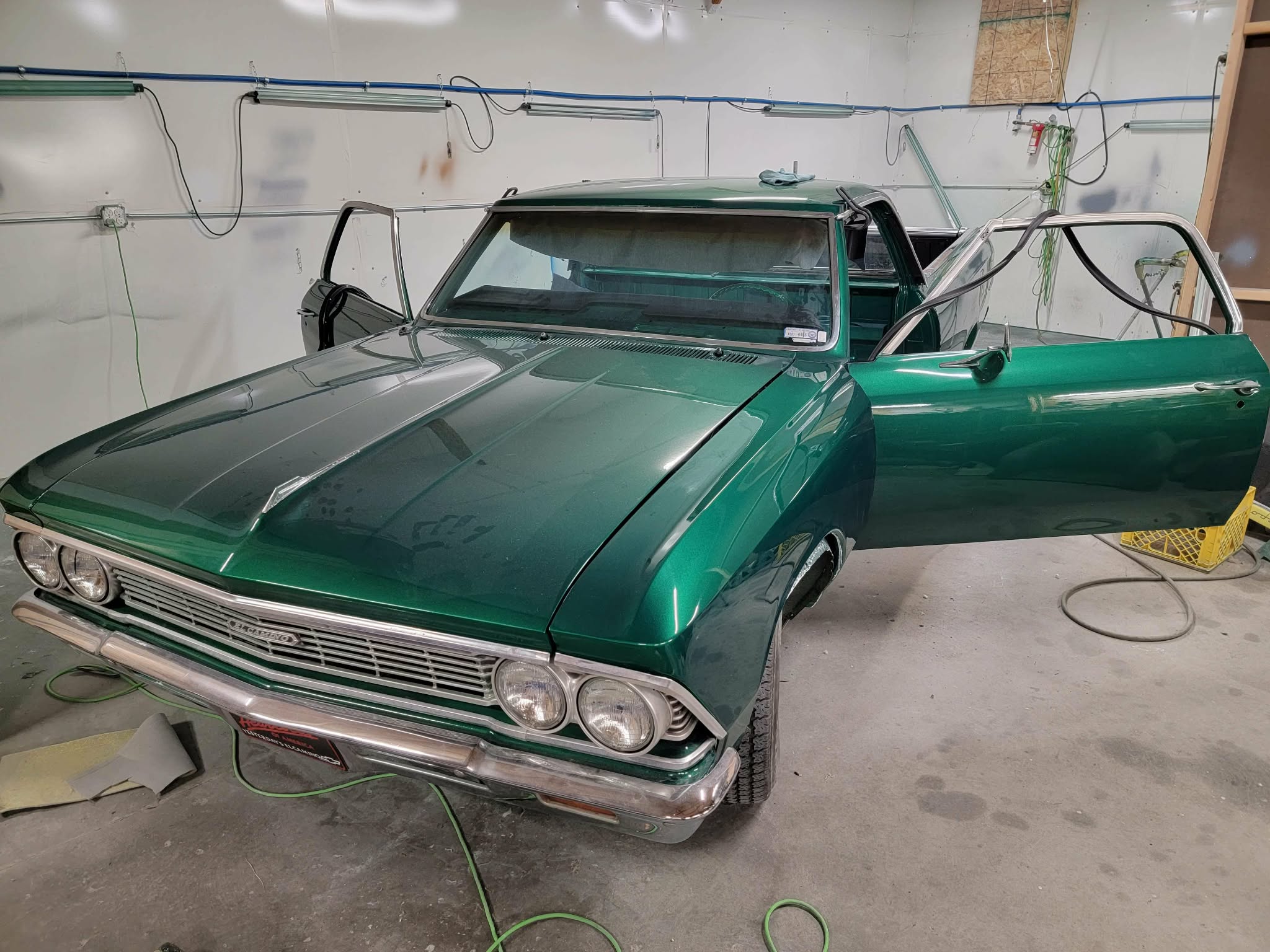 1966 El Camino full exterior color change by Deluxe Kustom